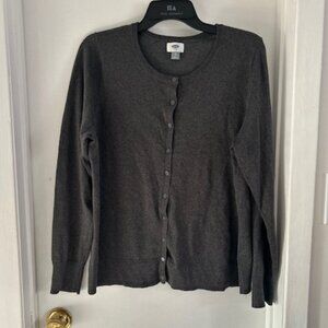 OLD NAVY Grey shimmer cardigan L | XL